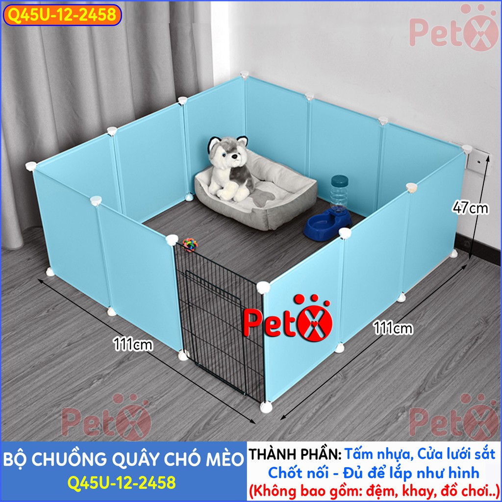 Quây chuồng chó mèo lắp ghép nuôi thú cưng sơn tĩnh điện giá rẻ-15