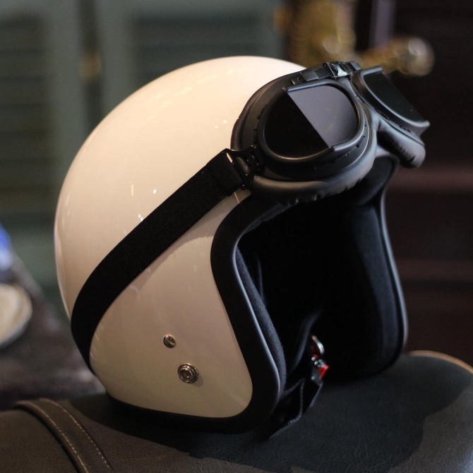 Kính phi công GG150 phụ kiện gắn mũ bảo hiểm dành cho người đi xe máy Arrow Shop