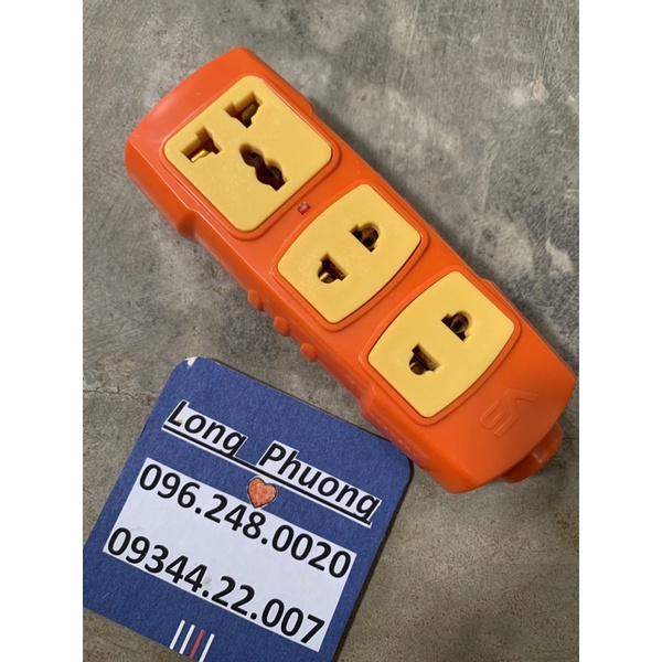 Ổ cắm công suất cao 6000w, vỏ nhựa PC chống cháy, lõi sứ, có lò xo tăng lực kẹp chống move