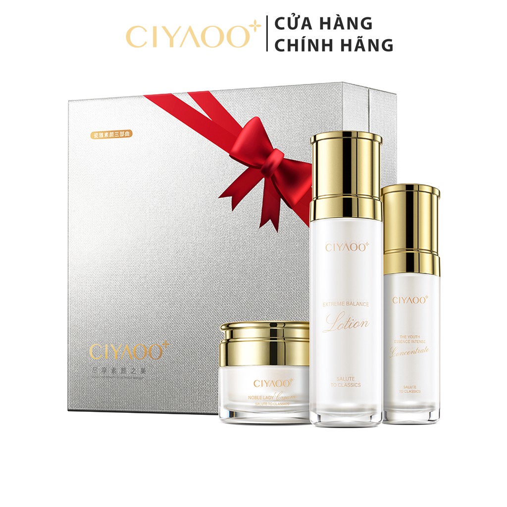 Bộ 3 Dưỡng Trắng Da CIYAOO Chống Lão Hóa &amp; Chăm Sóc Da 38g/120ml/30ml