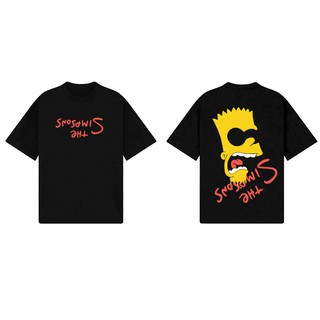 Áo thun tay lỡ form rộng dáng unisex  XOXO phong cách Nelly Ulzzang in hình The Simson