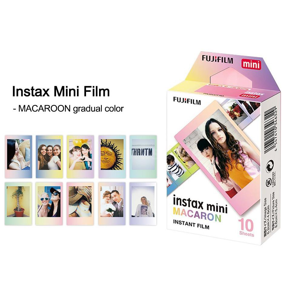 Bộ 10 film rửa ảnh màu MACAROON Fujifilm Instax