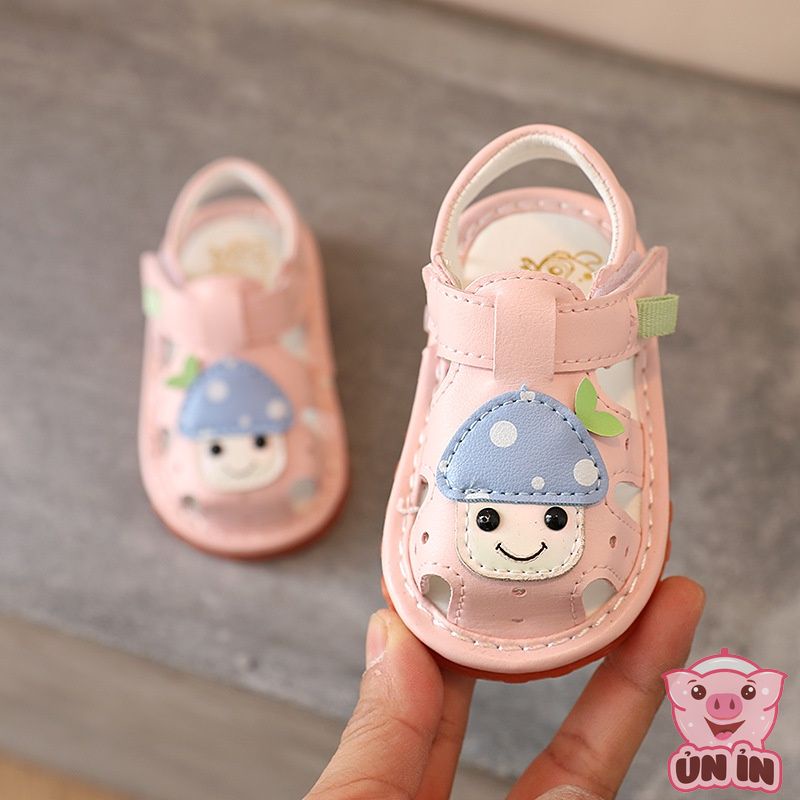 Dép sandal tập đi cho trẻ em - Sandal rọ có còi đế chống trượt hình Cây Nấm cho bé trai bé gái mới nhất M112-806