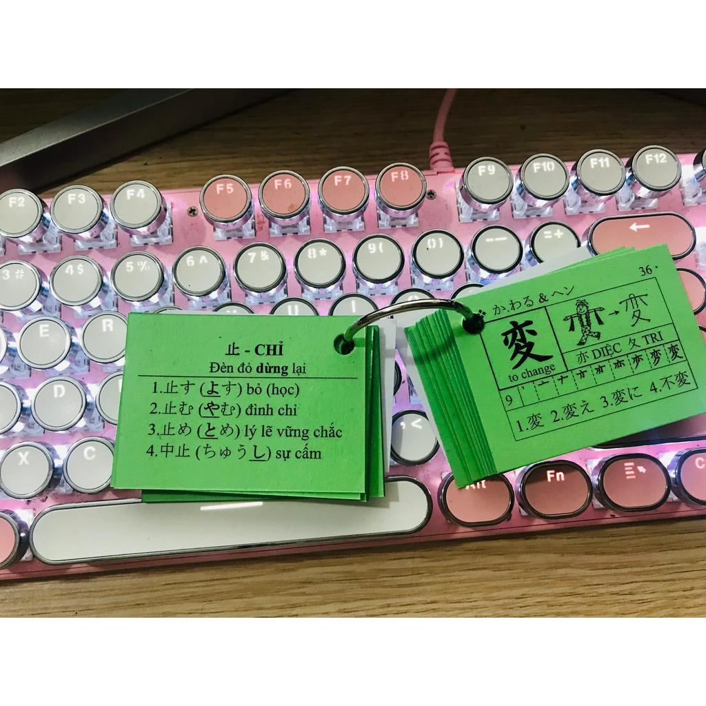 Trọn Bộ Thẻ Học Hán Tự - Từ Vựng - Ngữ Pháp N4