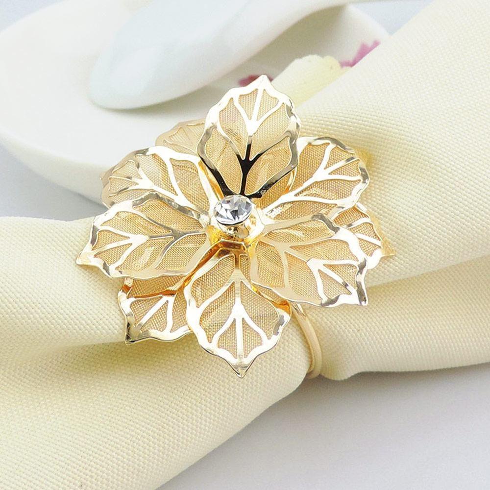 Bộ 6 Vòng Giữ Khăn Ăn Cho Gia Đình / Tiệc Cưới / Sinh Nhật / Sinh Nhật Giá Đỡ