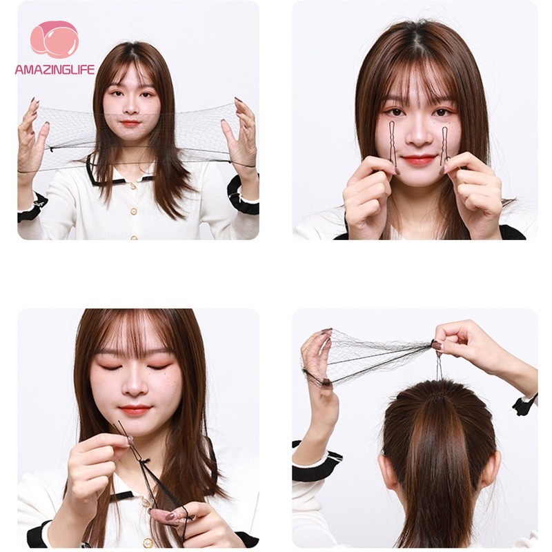 Lưới Búi Tóc Đàn Hồi Màu Đen Cho Nữ 30/50/60Cm