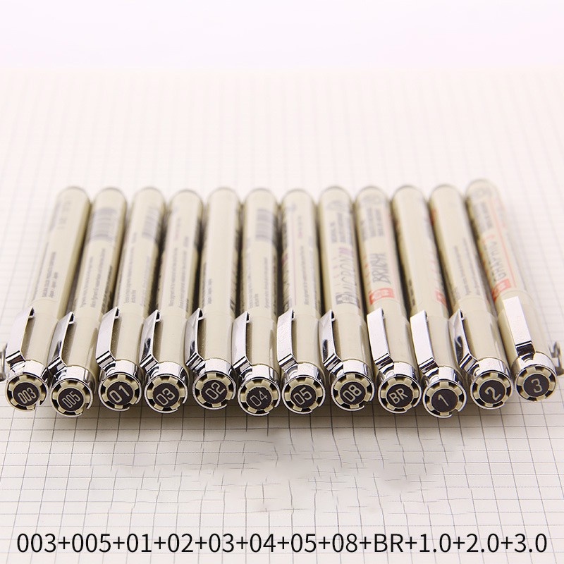 Bút line đen đi nét chuyên nghiệp SAKURA PIGMA MICRON kháng nước tuyệt đối (Hàng chính hãng) - Giao hỏa tốc