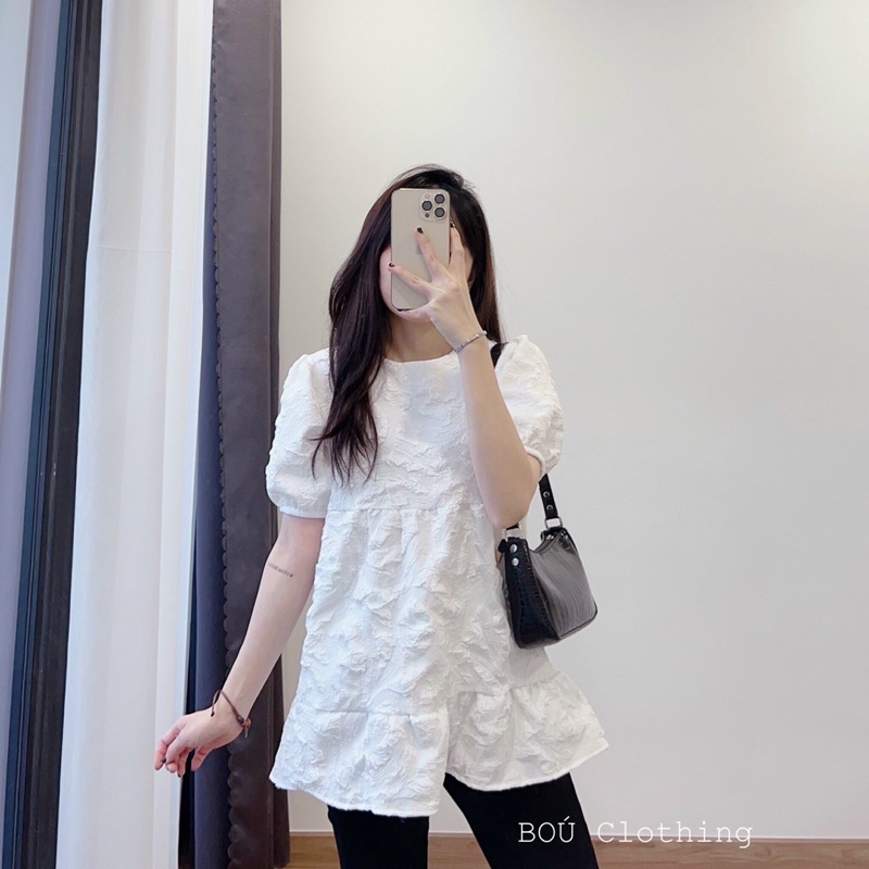 Áo babydoll nữ xốp xinh xắn (Ảnh thật)