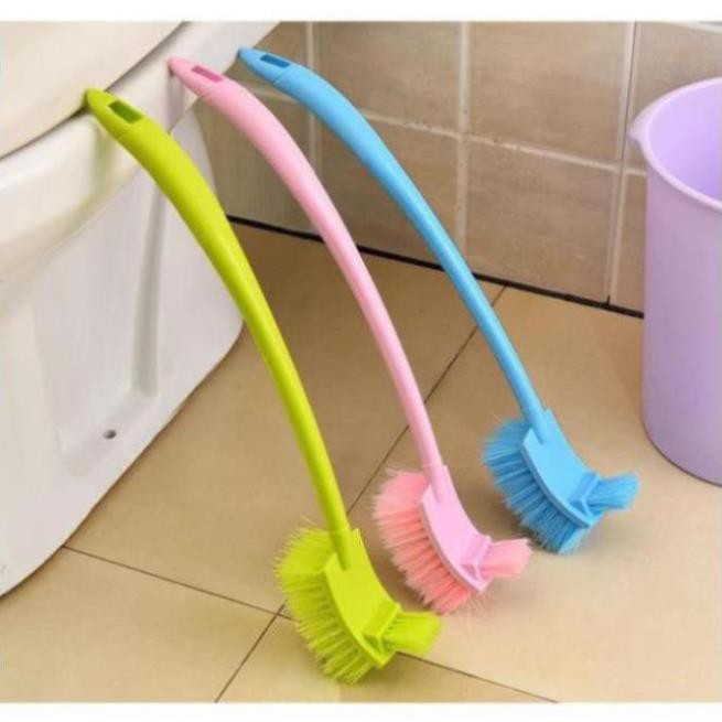 [ RẺ VÔ ĐỊCH ] Dụng Cụ Cọ Vệ Sinh Toilet 2 Đầu TIỆN DỤNG