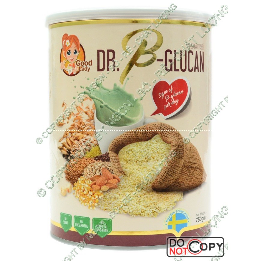 Bột ngũ cốc dinh dưỡng Dr. B-Glucan (Phù hợp cho người tiểu đường hoặc ăn kiêng) 750g/hộp thiếc