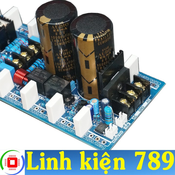 Main mạch khuếch đại 16 sò 2 kênh có tụ lọc nguồn - Linh Kiện 789