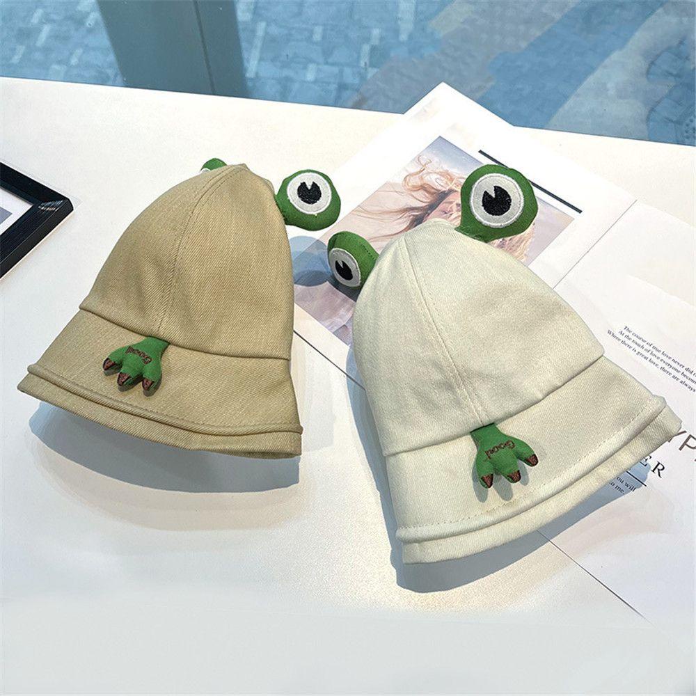☆Hoa Hồng☆ Mũ Xô Chống Nắng/Tia UV Hình Chú Ếch Dễ Thương Nhiều Màu Tùy Chọn Thời Trang Xuân Hè Cho Nam Và Nữ