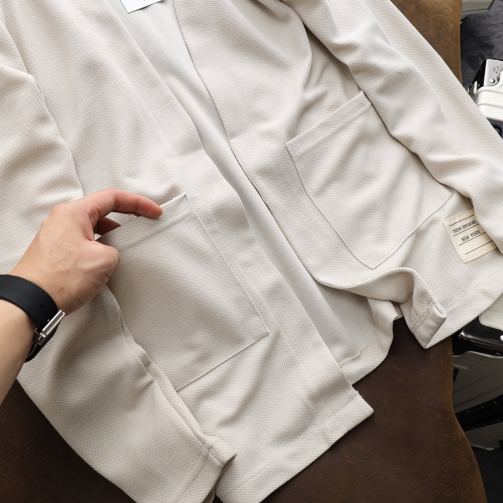 Áo Khoác Cardigan vải pique cao cấp xuất dư xịn , unisex , bigsize - 3bros quần áo xuất khẩu