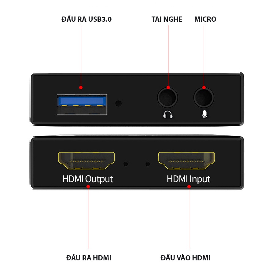 Bộ Chuyển Đổi Video HDMI Sang USB3.0 4Kx2K 60HZ, USB3.0 HDMI Video Capture