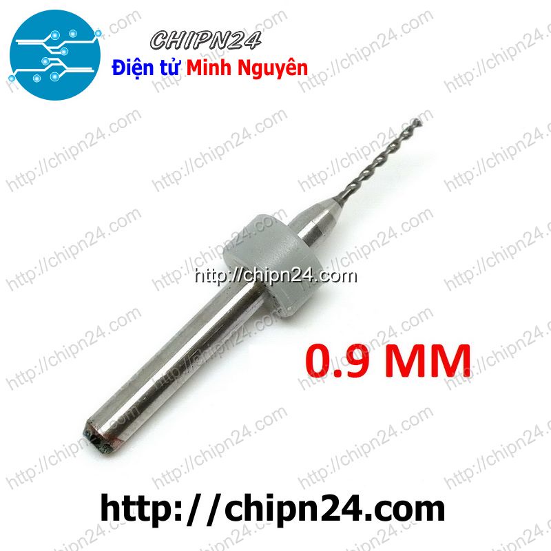 [2 CÂY] Mũi khoan mạch in CNC 0.9mm (Mạch điện tử, PCB)
