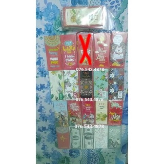 Bao lì xì giấy couche dày - bịch 10 bao - mẫu ngẫu nhiên