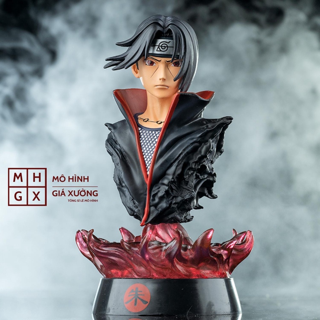 Mô hình Tượng Bán Thân Uchiha Itachi ( Có Đèn Led ) Cao 17cm - Naruto Shippuuden - Tượng Figure Naruto