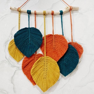 Mành Macrame lá phối màu treo tường trang trí🔥🔥