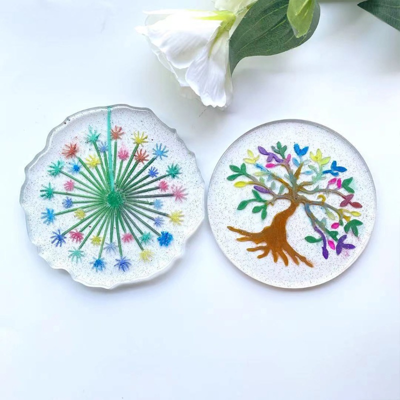 Khuôn Silicone Làm Đế Lót Ly Hình Hoa Bồ Công Anh