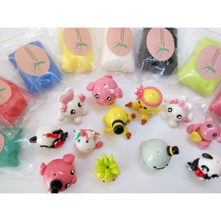 Đất sét nặn tượng chibi, thức ăn