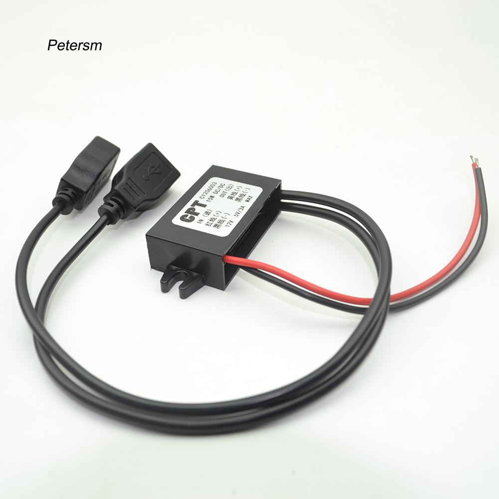 Bộ chuyển đổi sạc điện thoại 12V sang 5V 3A cho máy tính bảng chất lượng cao