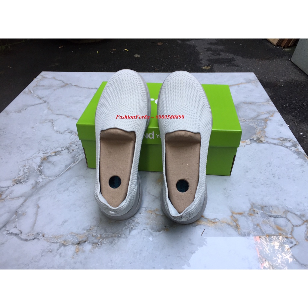 Giày Skecher Slipon nữ búp bê len, vải dệt thoáng khí, đế cao su non mềm êm, Pb80