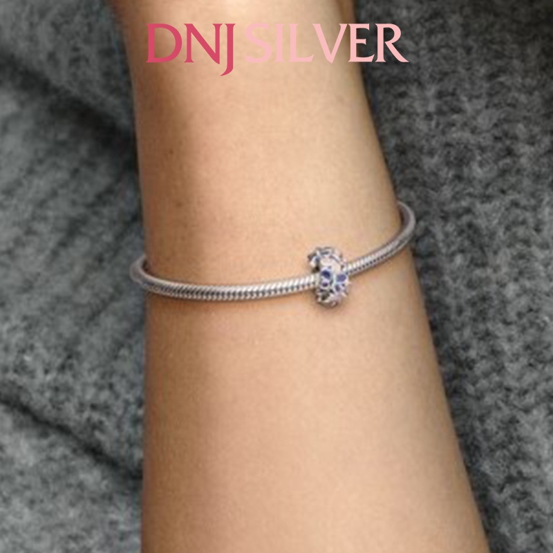 Charm bạc 925 cao cấp, hàng chuẩn bạc - Charm Butterflies Spacer thích hợp để mix vòng tay charm - DN283