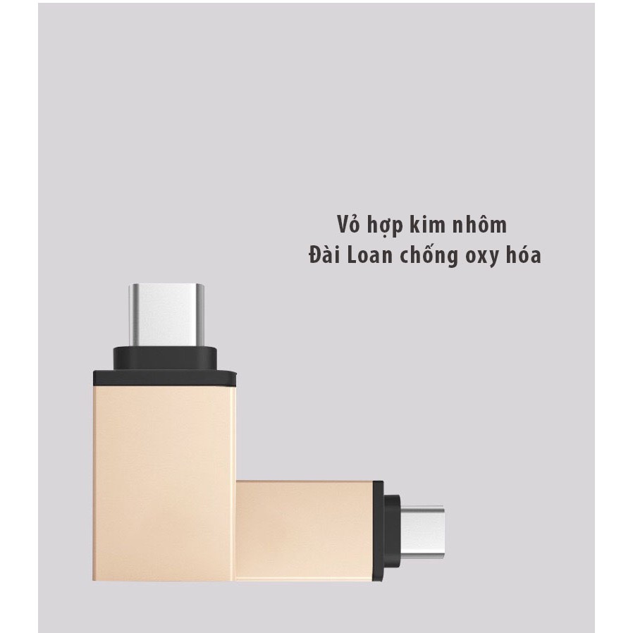 Đầu Chuyển Đổi USB Type C sang USB 3.0 Cho ĐT,laptop táo