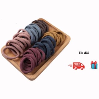 Dây buộc tóc, chun buộc tóc, cột tóc màu trơn