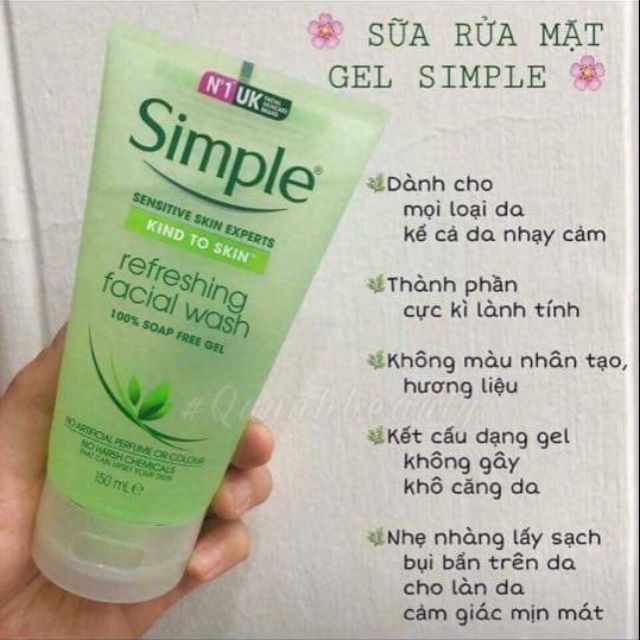Sữa rửa mặt SimPle