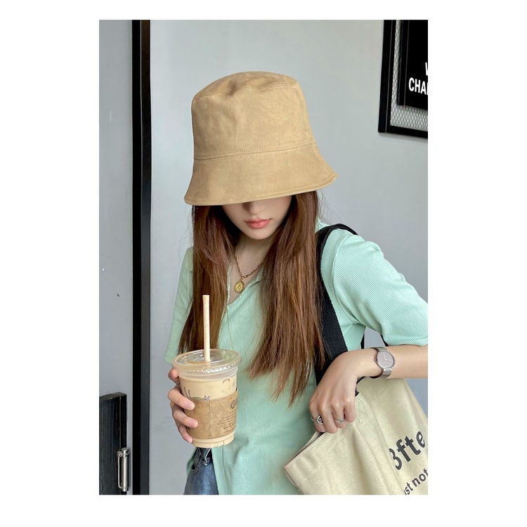 Nón Bucket Che Nắng Che Nắng Tự Động Phong Cách Hàn Quốc Dễ Phối Đồ Cho Nữ
