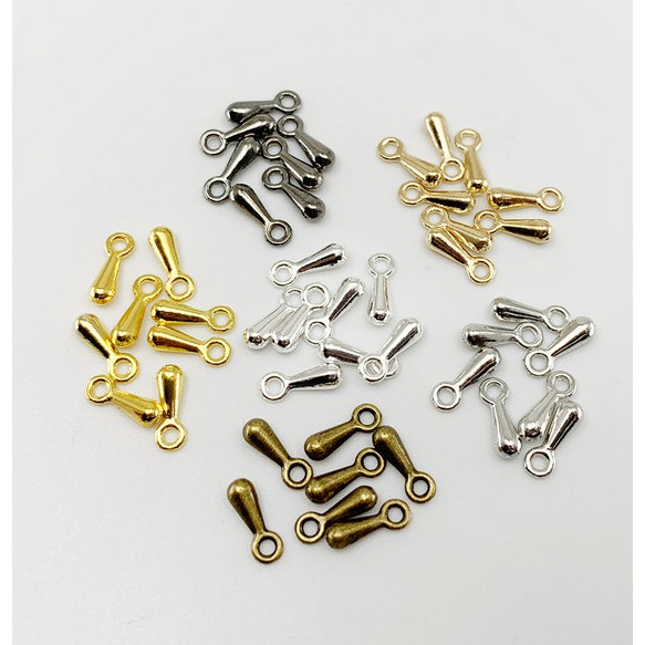 Set 100 hạt giọt nước 2*7mm/3*9mm làm trang sức thủ công