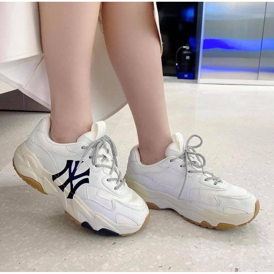 Giày MLB NY Chính Hãng 🔴SIMPLE SNEAKER🔴 MLB Big Ball Chunky Lite New York Yankees