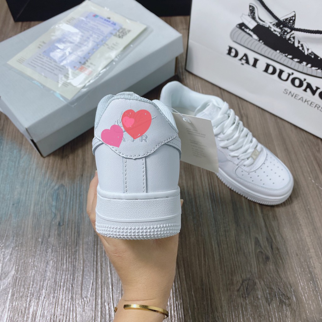 Force trắng bản trung [TẶNG MÓC KHÓA - FULL BOX] foce trắng full giày thể thao foce trắng tăng chiều cao nam nữ