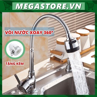 Vòi Rửa Chén 360 Độ Tặng Kèm Đầu Nối Megastore