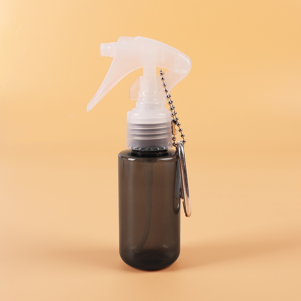 Bình xịt móc khóa cầm tay 60ml / Bình đựng xà phòng cầm tay bằng nhựa trong suốt / Hộp chứa có thể nạp đầy lại Trang điểm phun ẩm