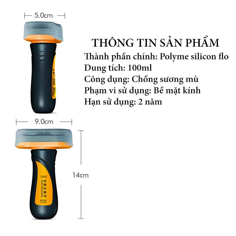 Tuýp Kem Bôi Chống Bám Sương Mù Kính Ô Tô TrueFul 100ml VERSION 2 CarZone