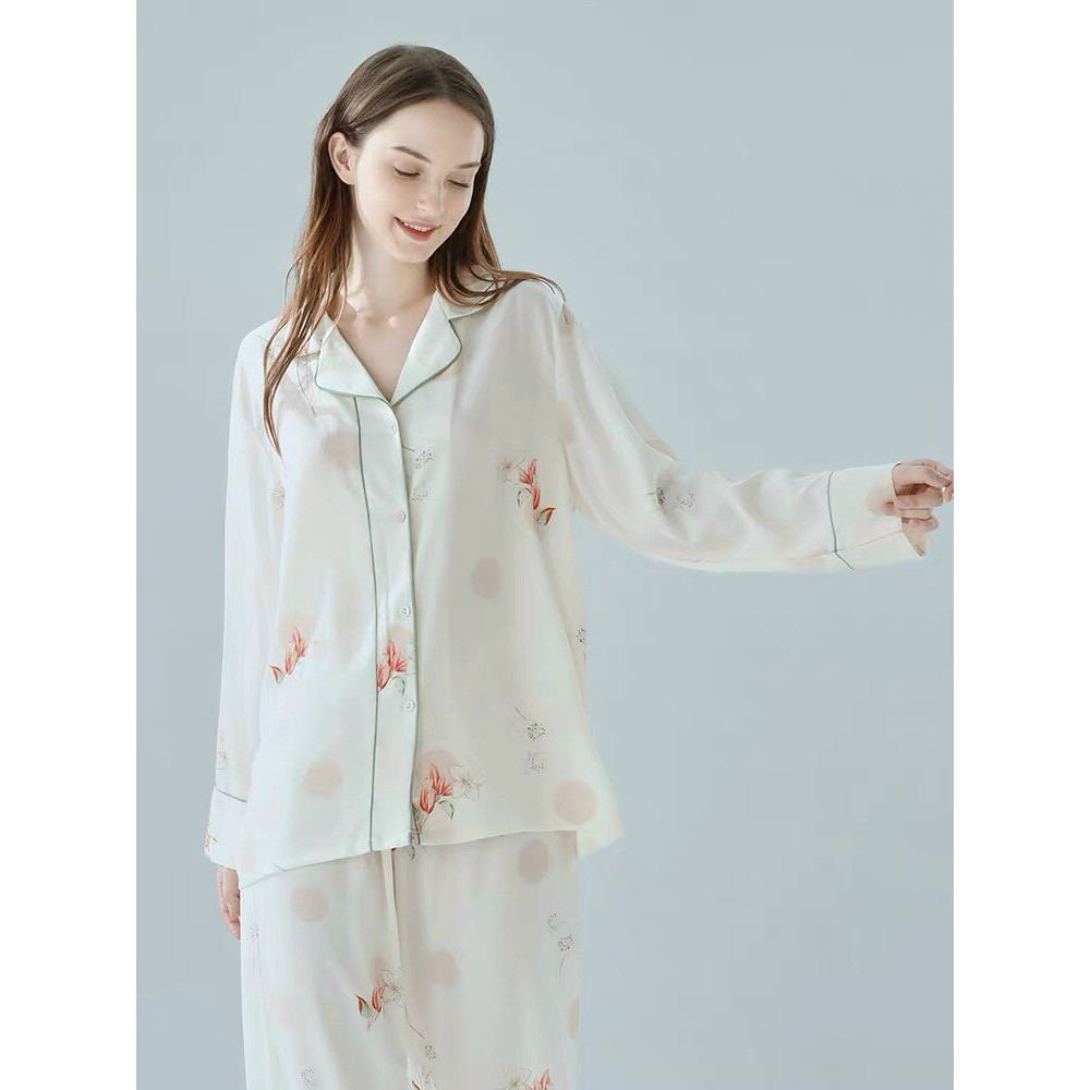 [Hàng Sẵn chuyên Sỉ] Hình thật 100% , B154 Bộ ngủ pijama lụa QCCC họa tiết đẹp , chất vải khách nhận hàng chỉ có mê.