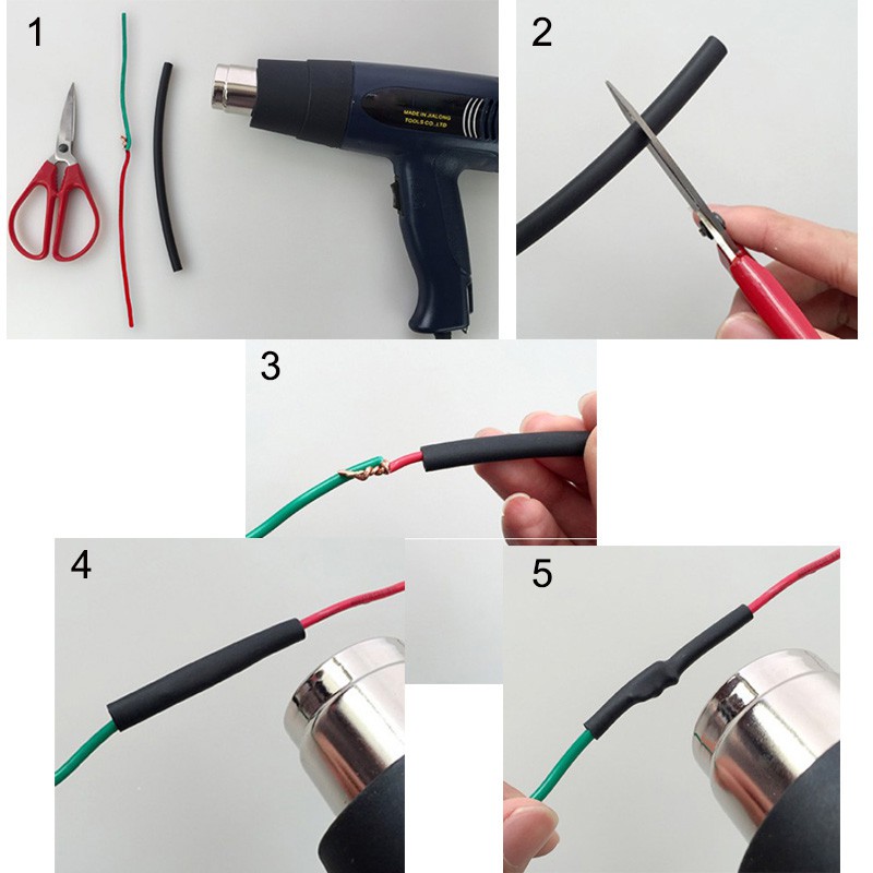 Set 1060 Ống Bọc Dây Điện Cách Nhiệt 2: 1