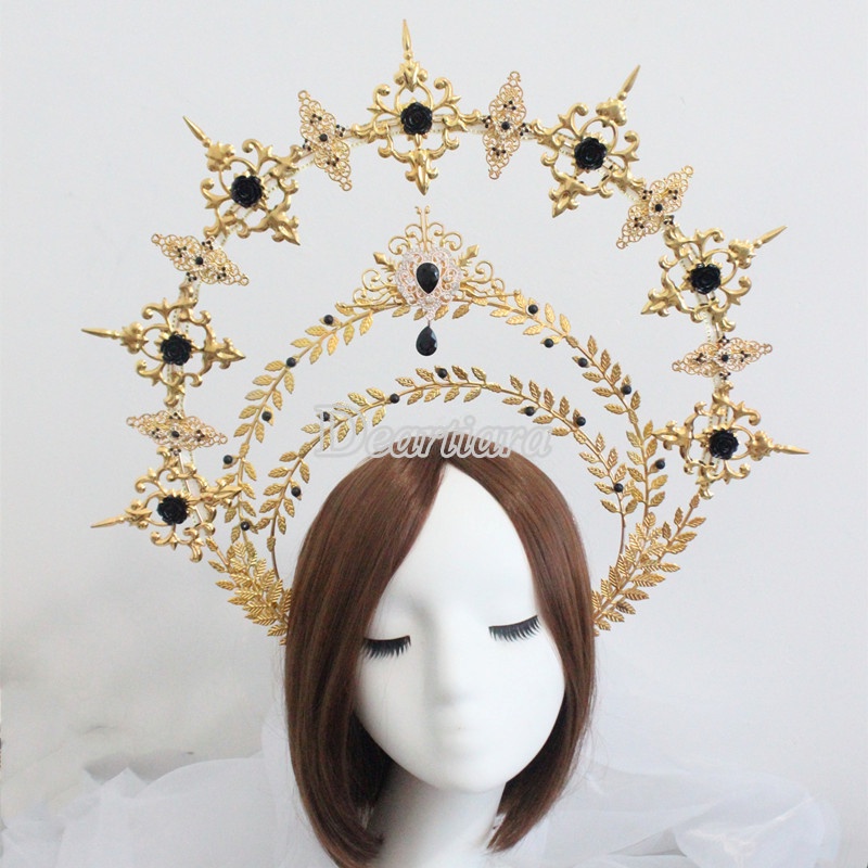 Vương miện trang trí tóc phong cách lolita xinh xắn