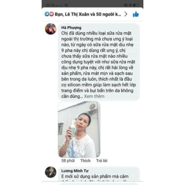 Sữa rửa mặt dịu nhẹ 9 pha Lê Xuân handmade | BigBuy360 - bigbuy360.vn