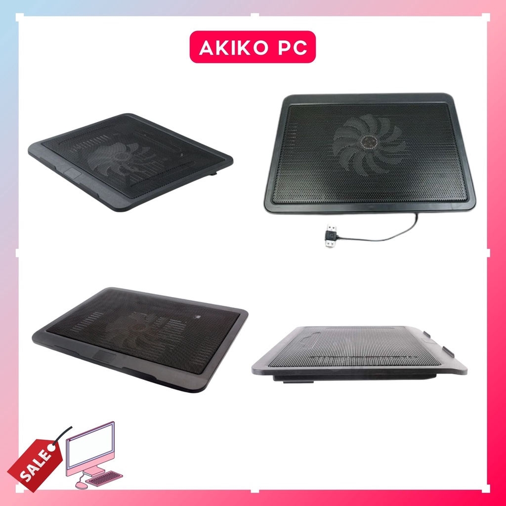 Đế Tản Nhiệt 1 fan cho laptop máy tính 14 15 16 17 inch AKIKO AKN19