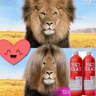 Cặp dầu gội tigi đỏ/ xanh