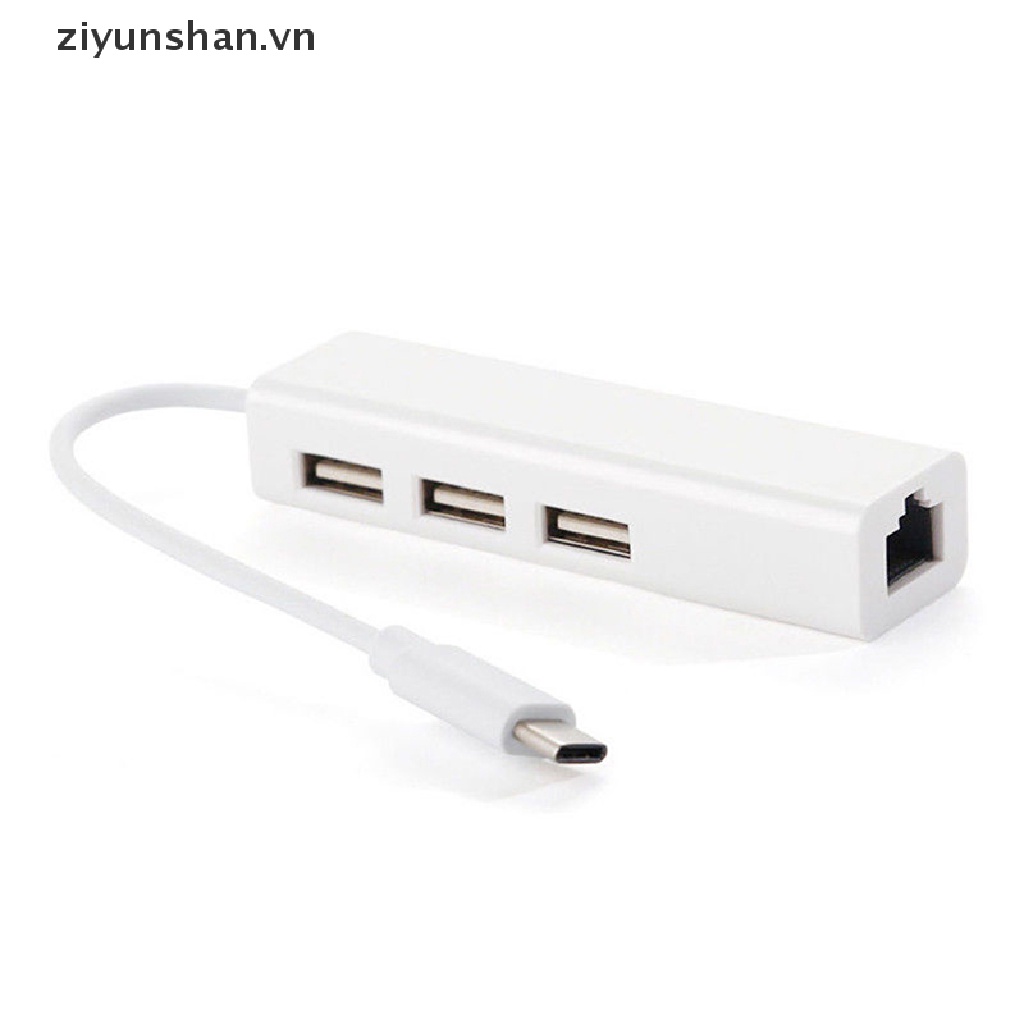 Bộ Chuyển Đổi Mạng Lan RJ45 Type C USB-C 3.1 Sang USB 3.0 Cho Macbook US