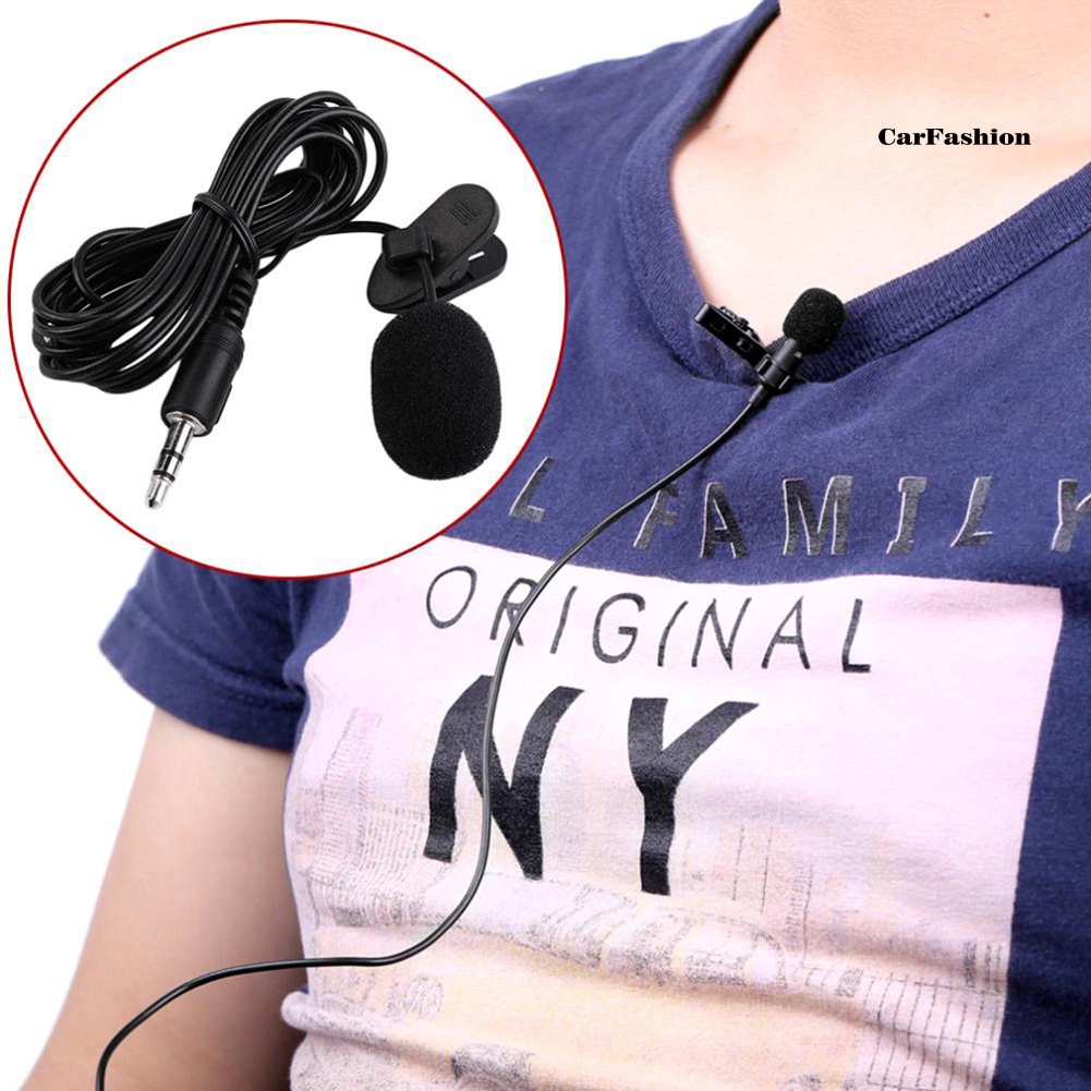 BKP* 3.5mm Wired Lavalier Microphone Speech Teaching Sound Amplifier Mic for Phone PC