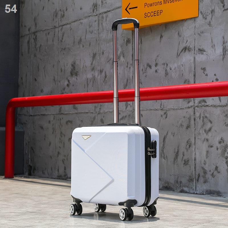 （Hộp kéo）Cá nhân hóa nhỏ hành lý nam nữ lên máy bay nhẹ mã du lịch hộp 18 inch bánh xe đẩy đa năng vali da hợp thời tran