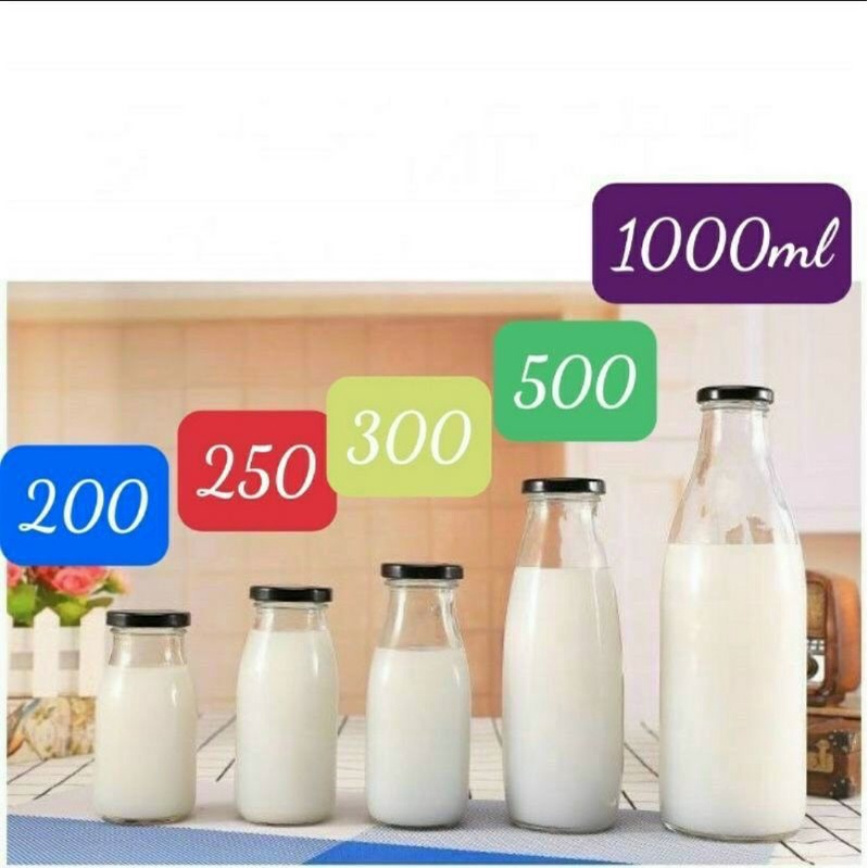 Chai sữa hạt các kích thước từ 200ml đến 1000 ml