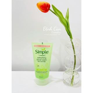 Sữa Rửa Mặt Simple Gel Kind To Skin Refreshing Facial Wash Gel 150ml
