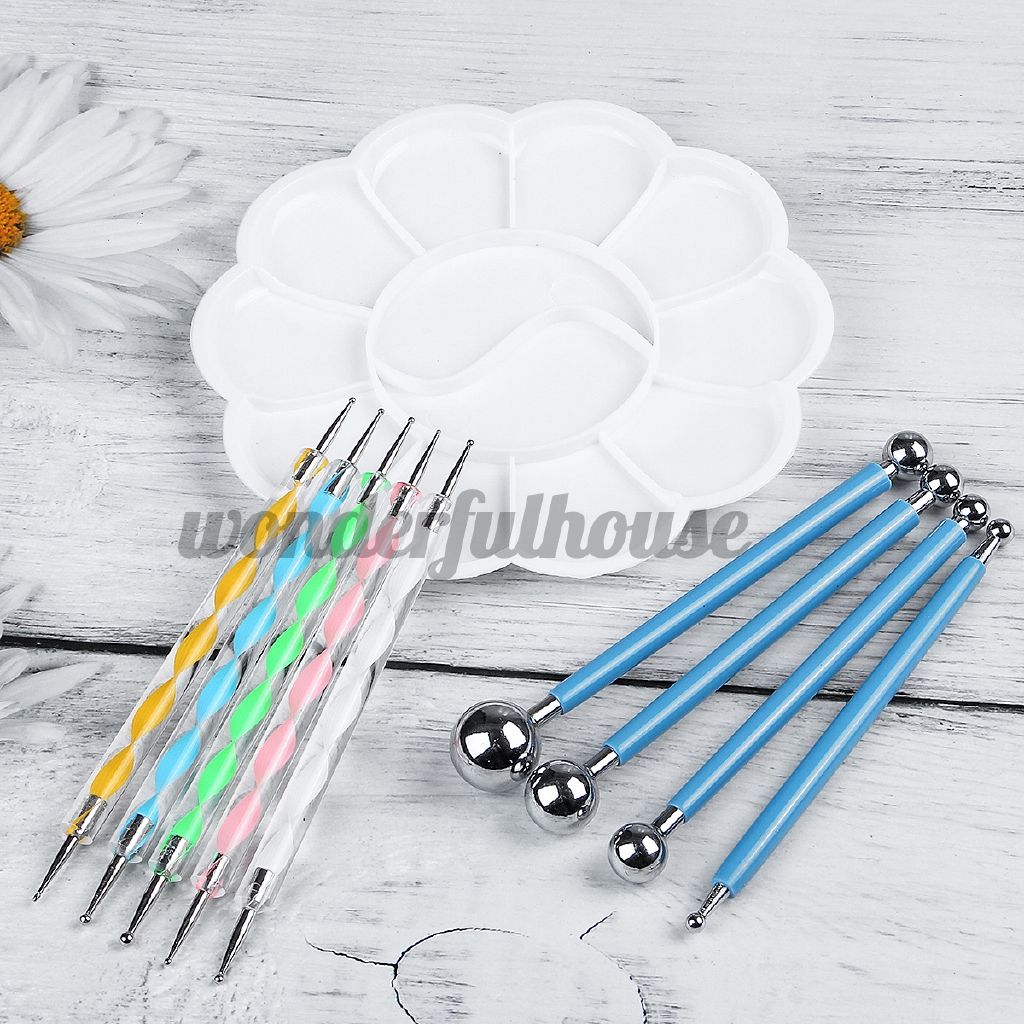 Set 10 Dụng Cụ Vẽ Móng Tay Nghệ Thuật