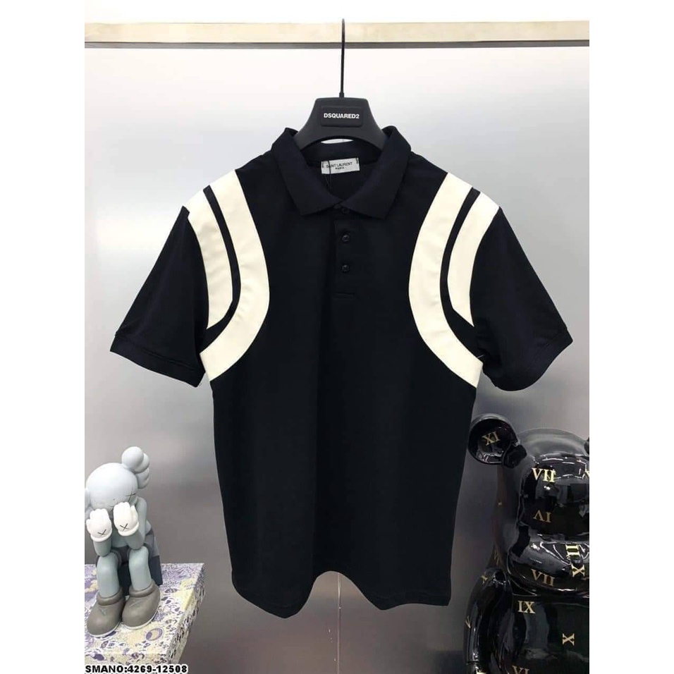 Áo thun nam nữ polo unisex tay lỡ form rộng freesize phối viền sọc vai CaMa Store M302